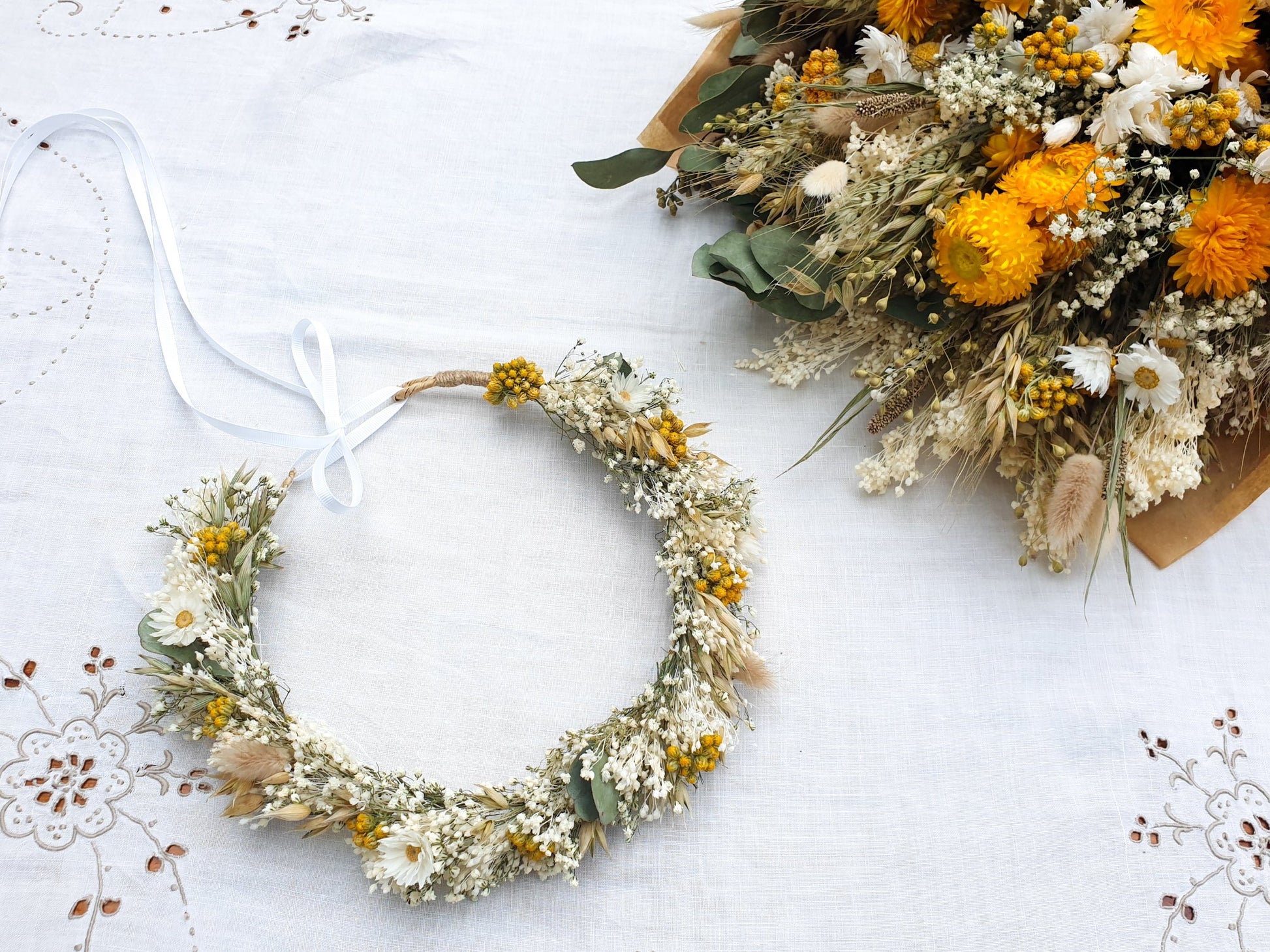 Daisy Flower Crown- Summer Gold Collection - Lytton Rose Botanical