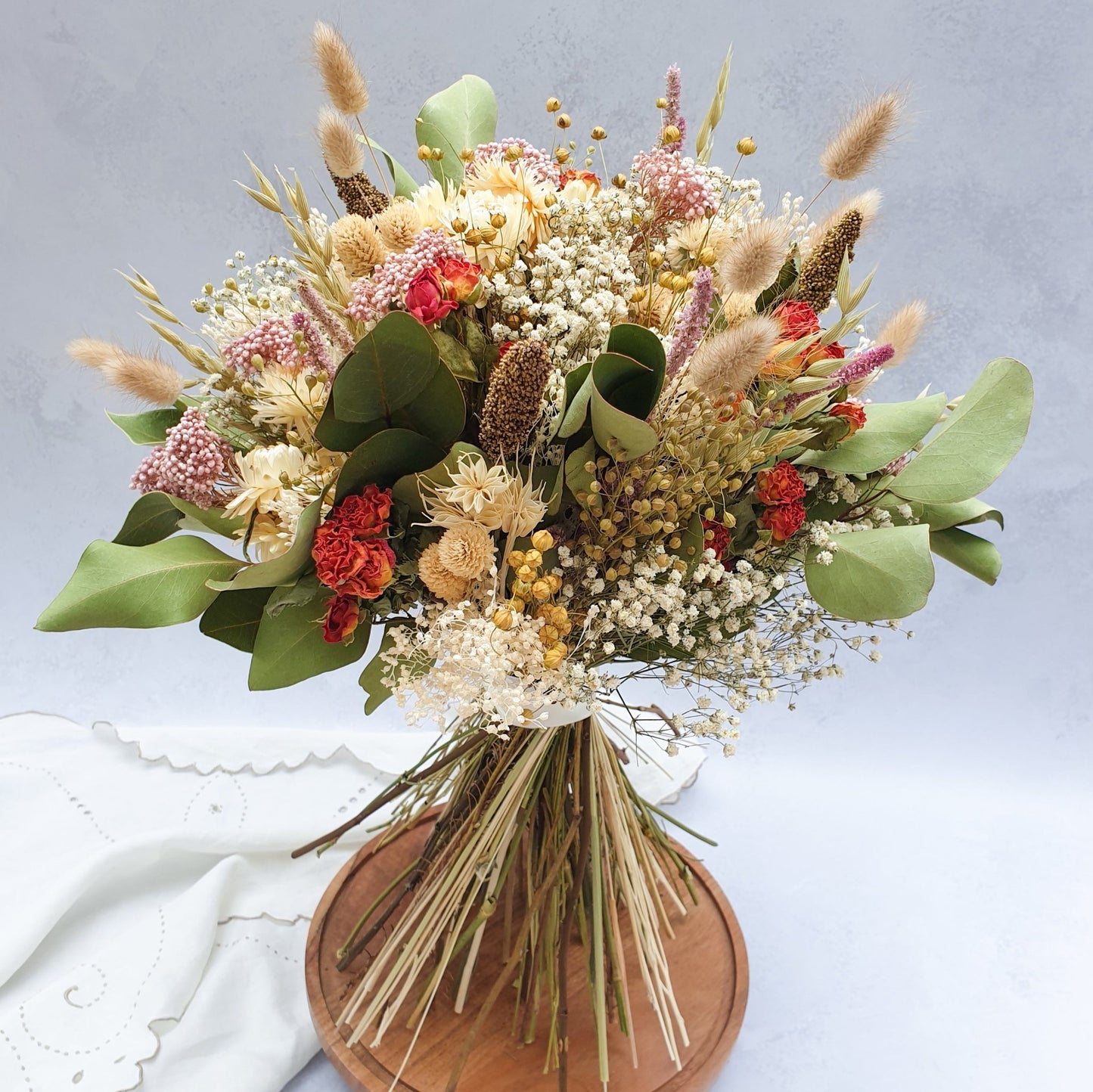 "Snowdonia Sunrise" Handtied Dried Flower Bouquet - Lytton Rose Botanical