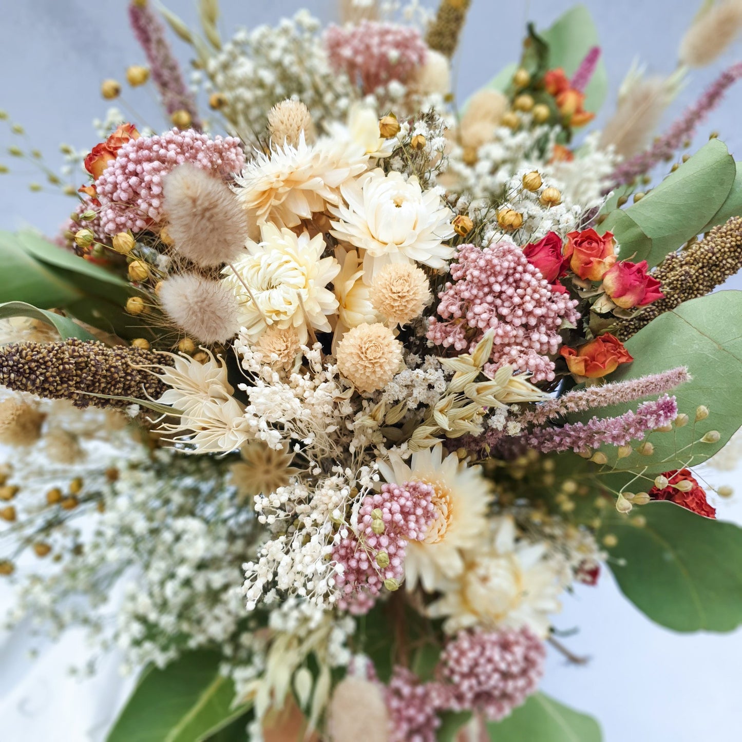 "Snowdonia Sunrise" Handtied Dried Flower Bouquet - Lytton Rose Botanical