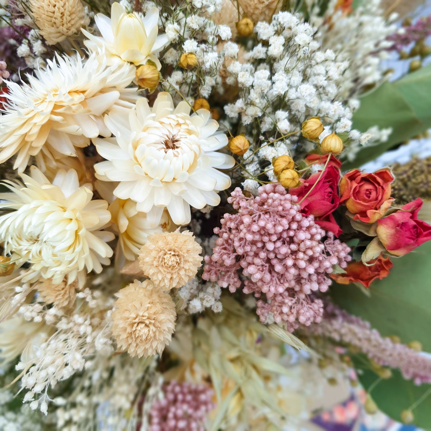 "Snowdonia Sunrise" Handtied Dried Flower Bouquet - Lytton Rose Botanical