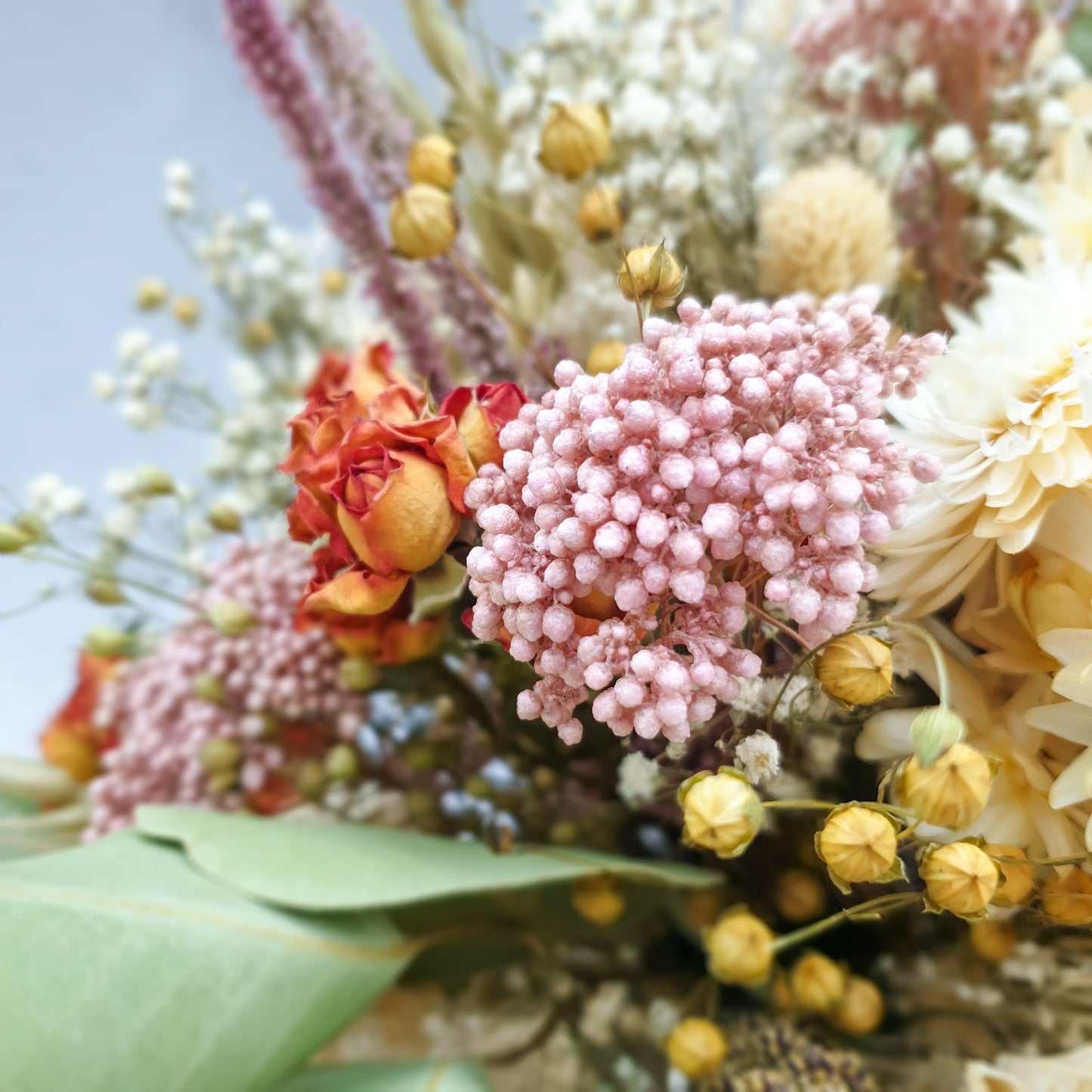 "Snowdonia Sunrise" Handtied Dried Flower Bouquet - Lytton Rose Botanical