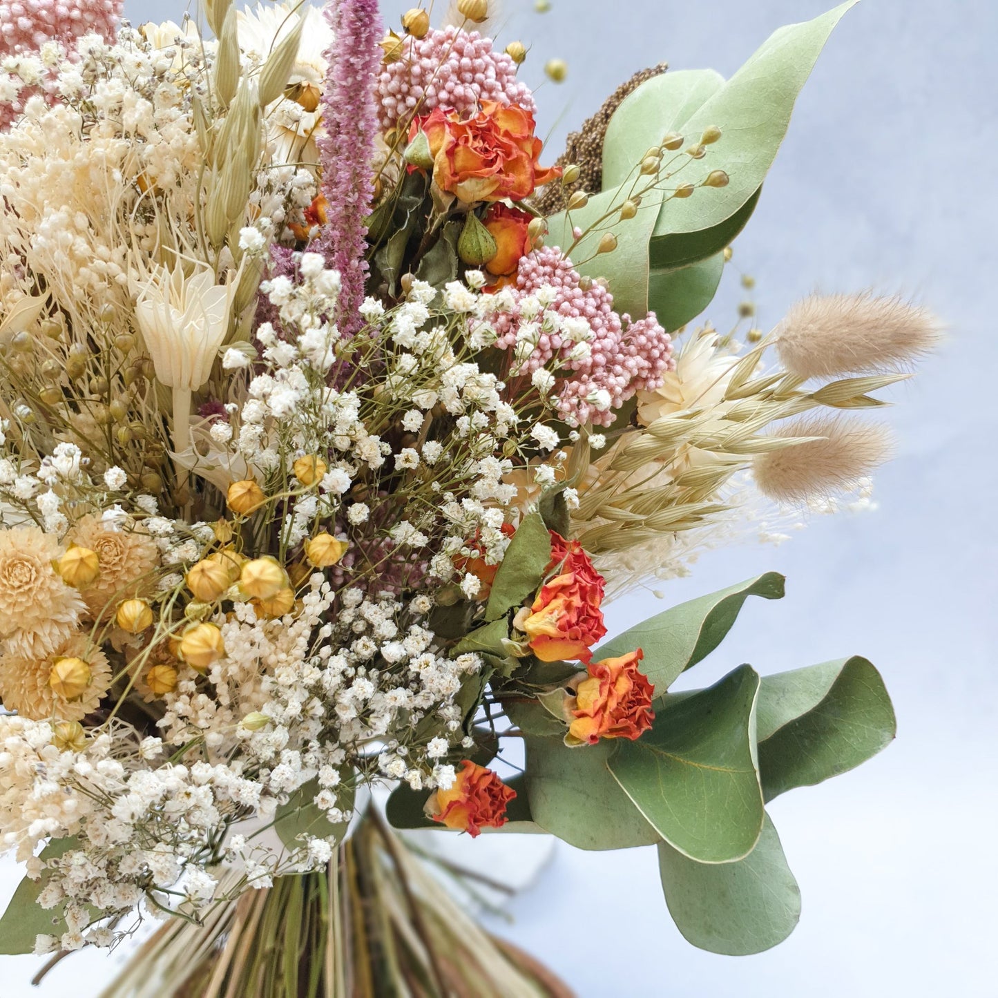 "Snowdonia Sunrise" Handtied Dried Flower Bouquet - Lytton Rose Botanical