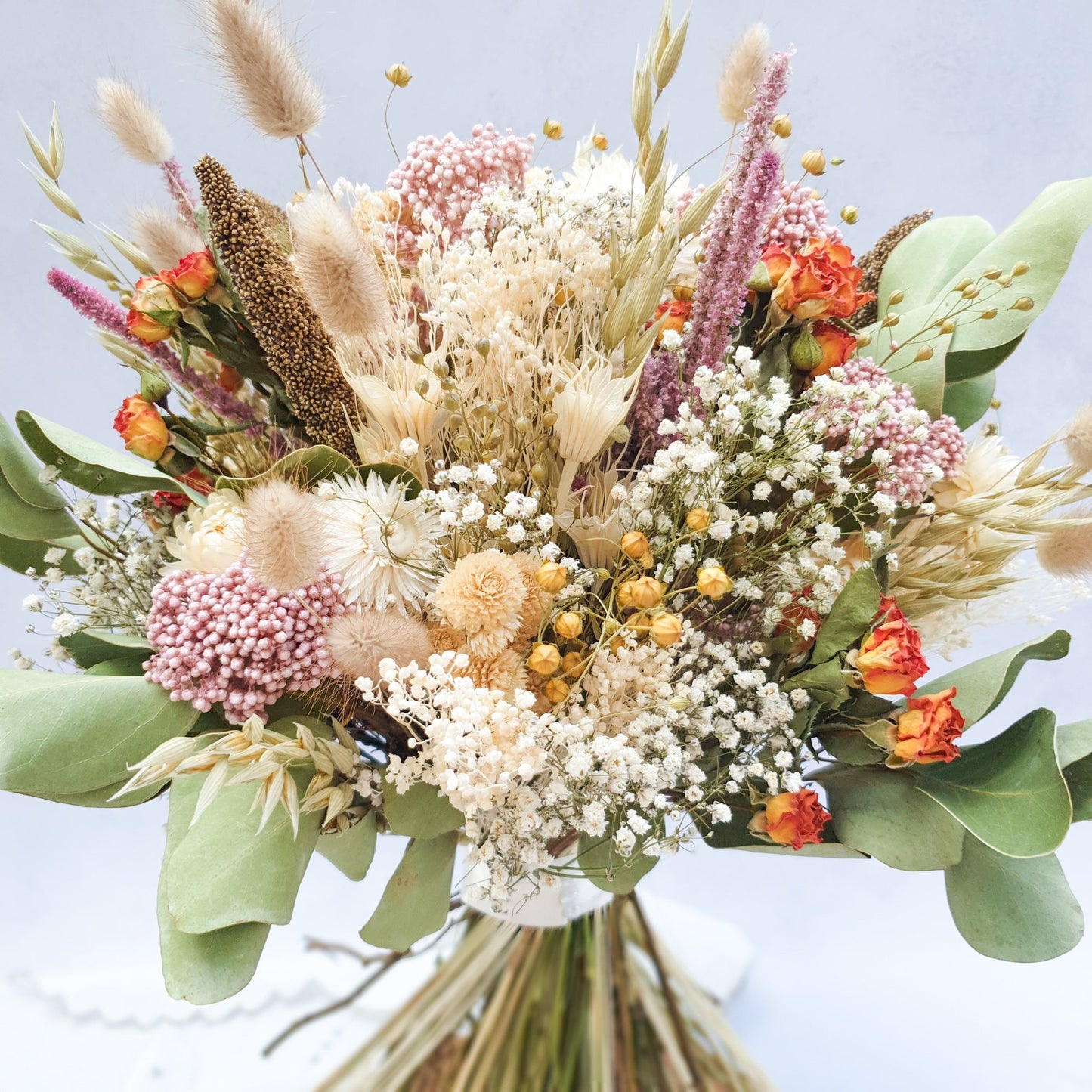 "Snowdonia Sunrise" Handtied Dried Flower Bouquet - Lytton Rose Botanical