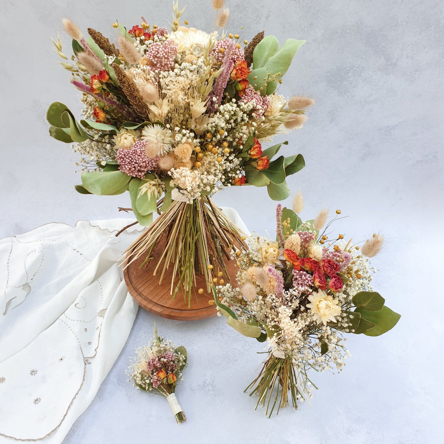 "Snowdonia Sunrise" Handtied Dried Flower Bouquet - Lytton Rose Botanical