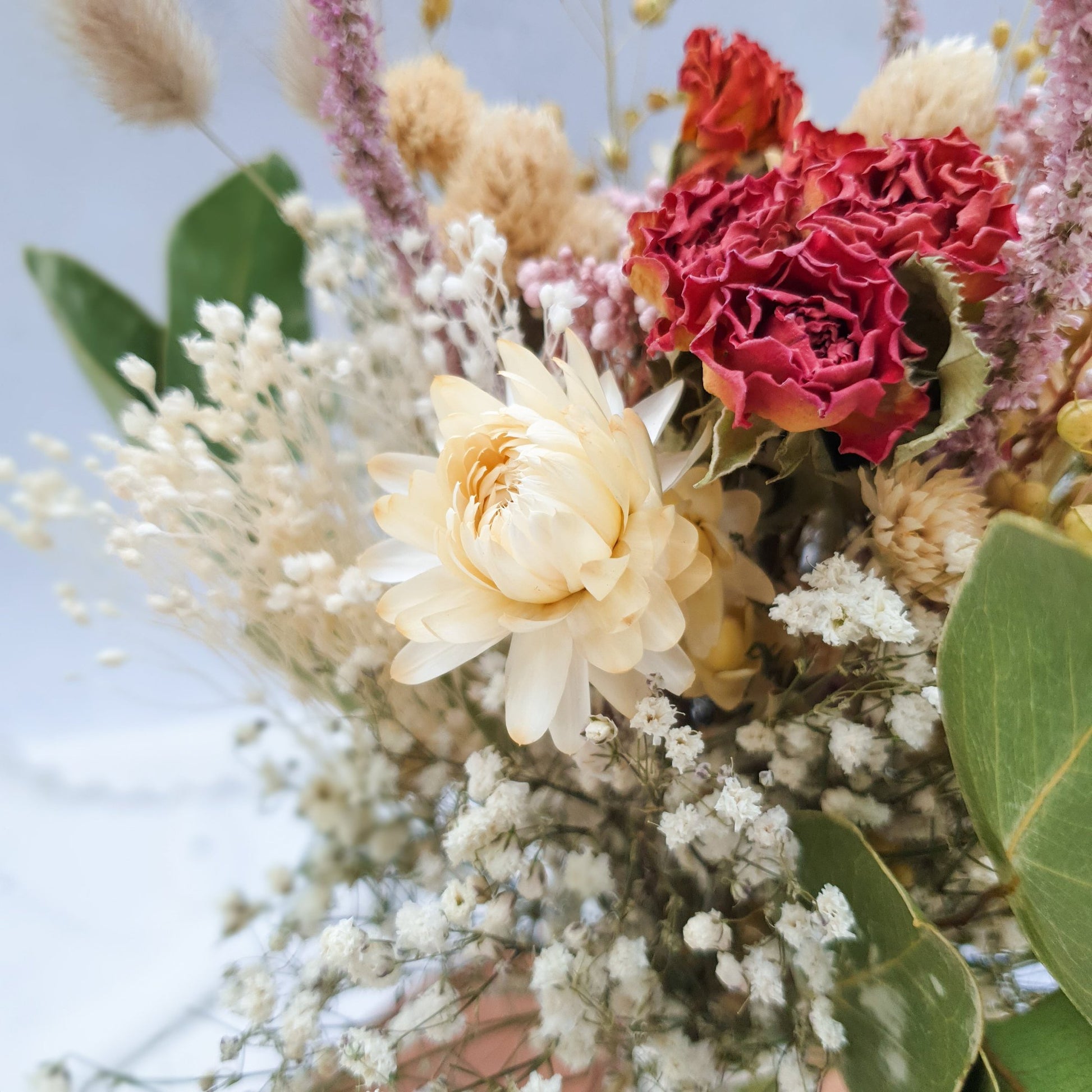 "Snowdonia Sunrise" Handtied Dried Flower Posy - Lytton Rose Botanical