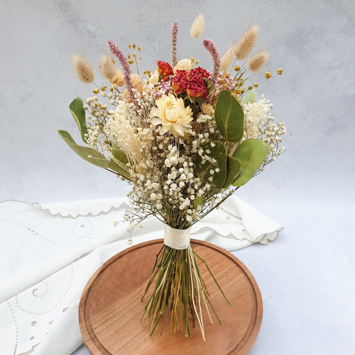 "Snowdonia Sunrise" Handtied Dried Flower Posy - Lytton Rose Botanical