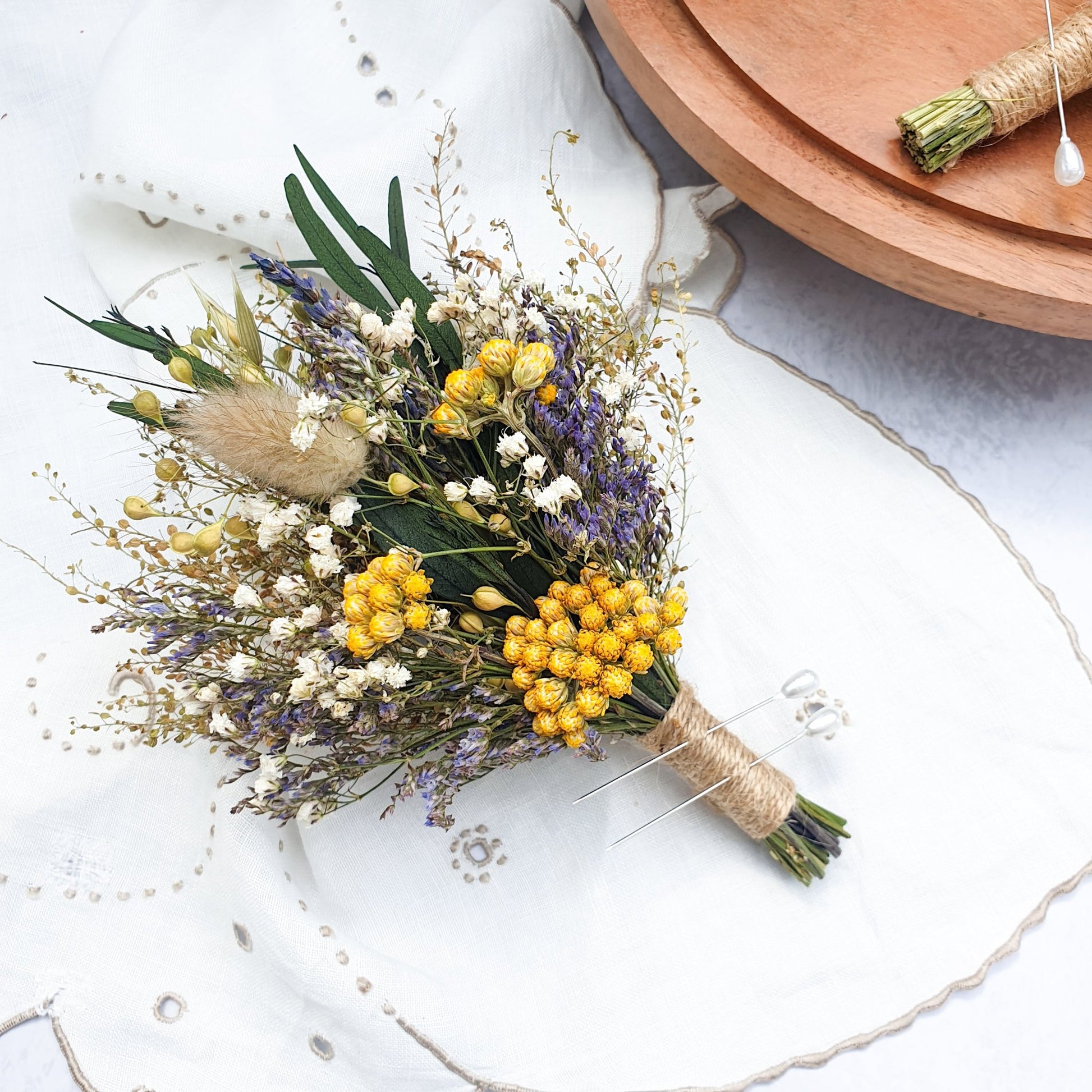 "Meadow Bliss" Buttonhole - Lytton Rose Botanical