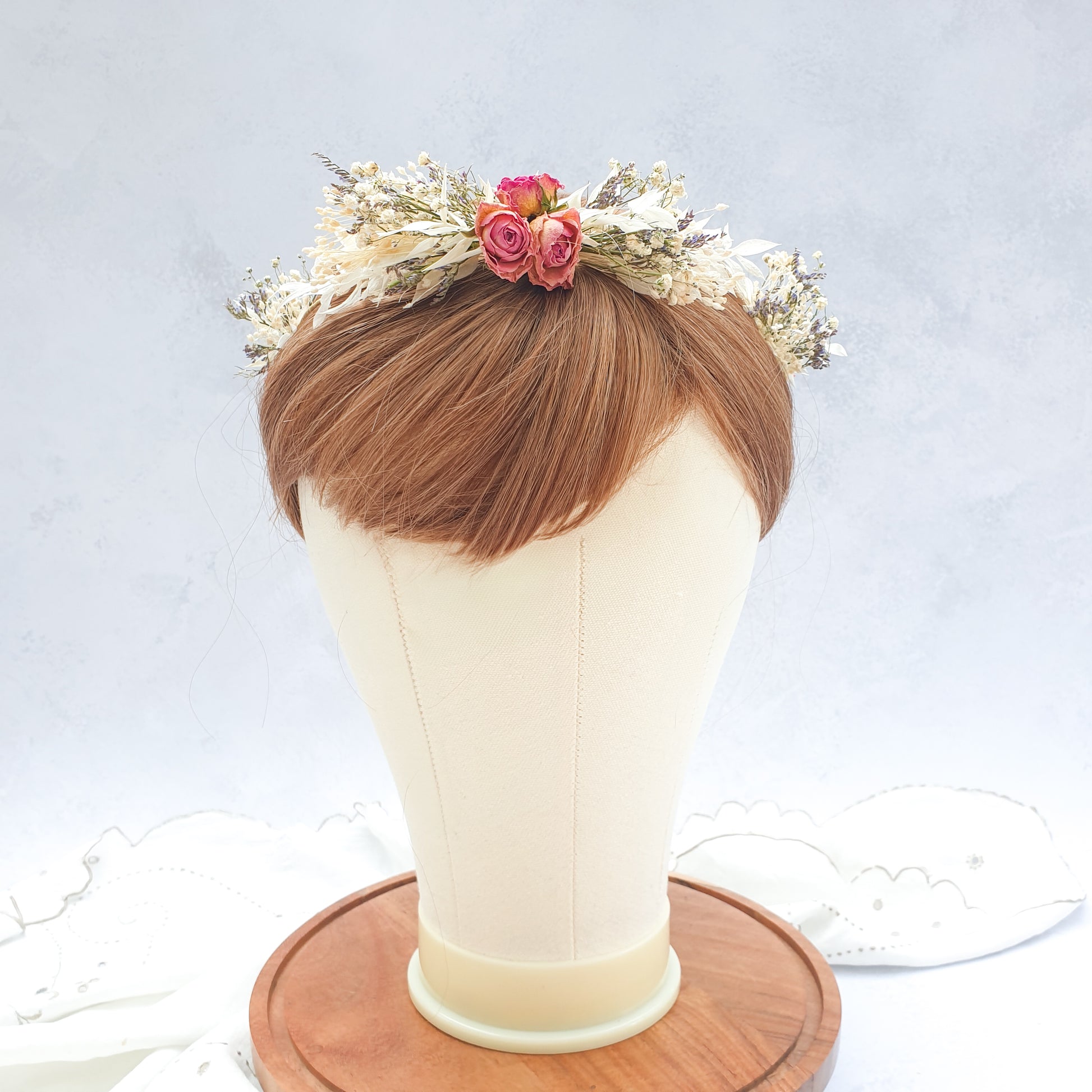 Roses and Daisy Flower Crown- Cottage Garden Collection - Lytton Rose Botanical