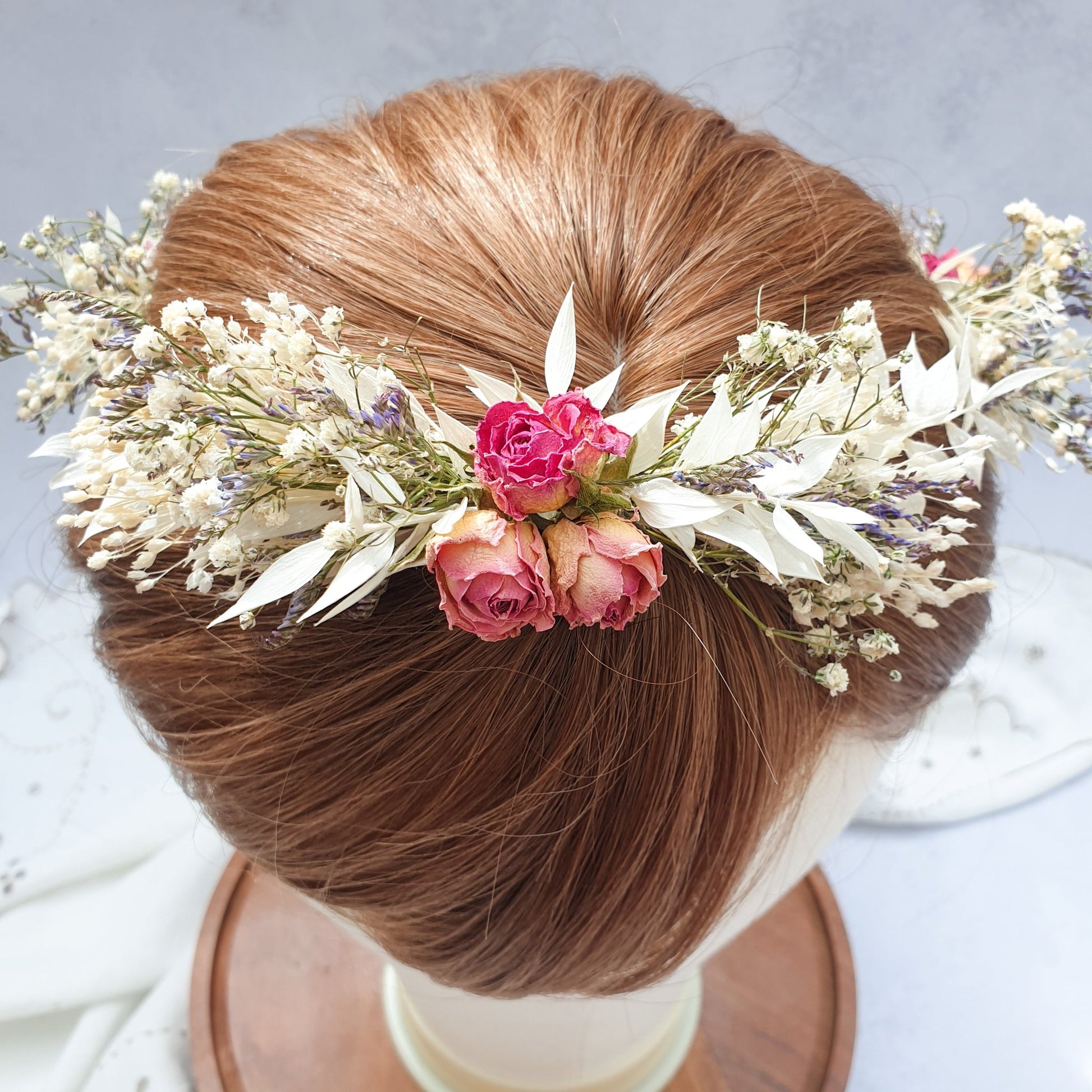 Roses and Daisy Flower Crown- Cottage Garden Collection - Lytton Rose Botanical