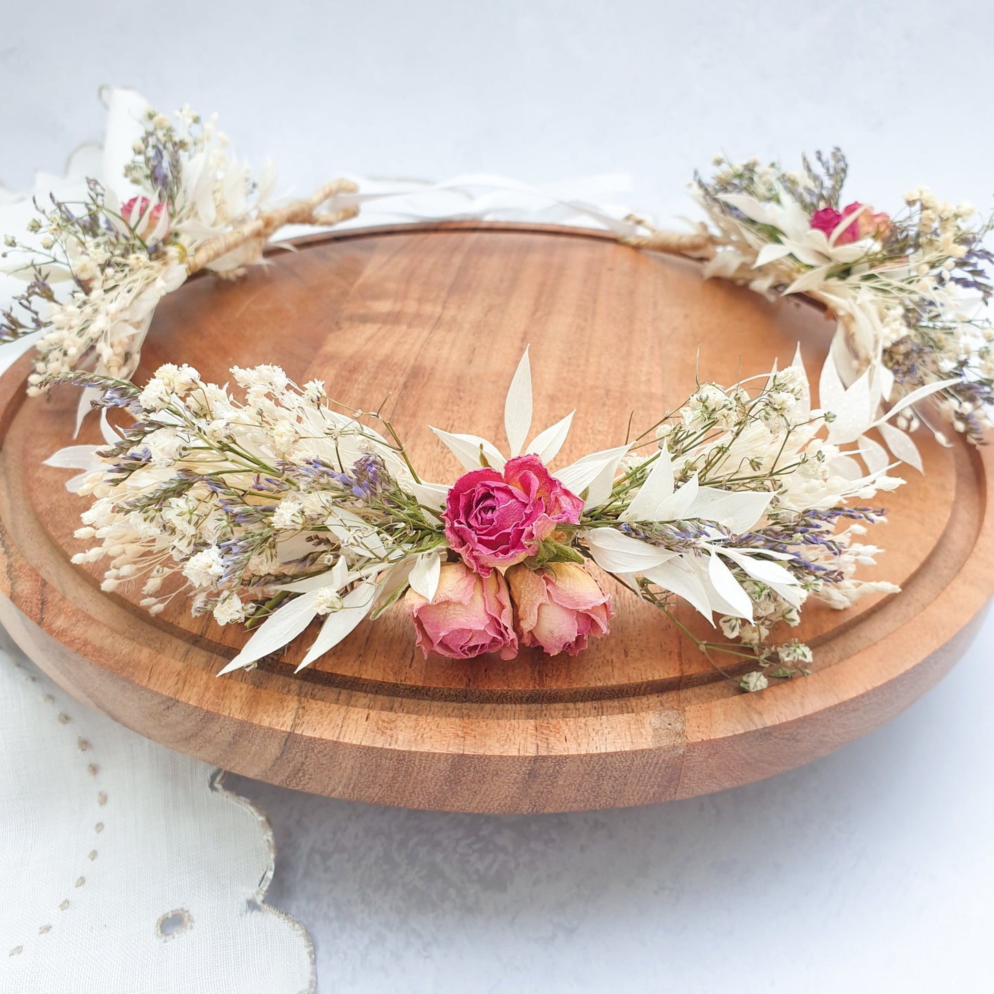 Roses and Daisy Flower Crown- Cottage Garden Collection - Lytton Rose Botanical