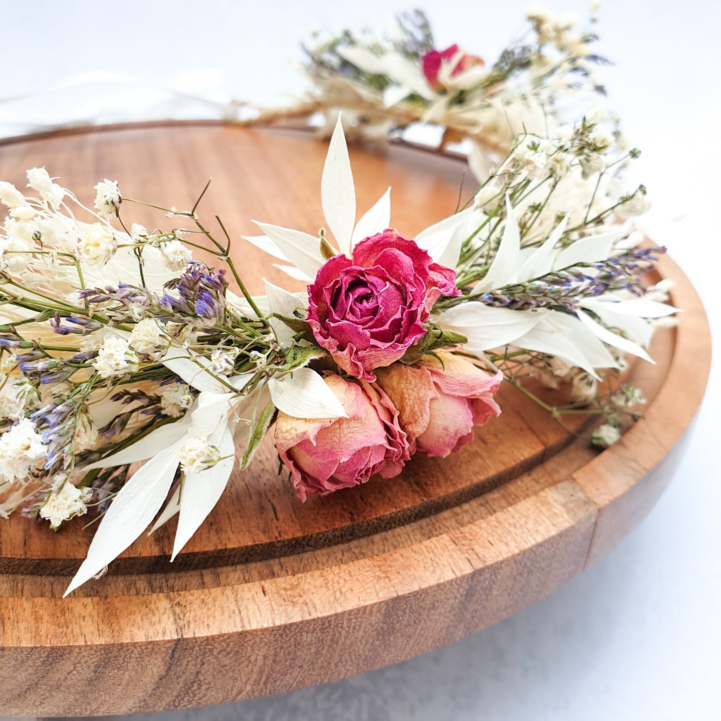 Roses and Daisy Flower Crown- Cottage Garden Collection - Lytton Rose Botanical