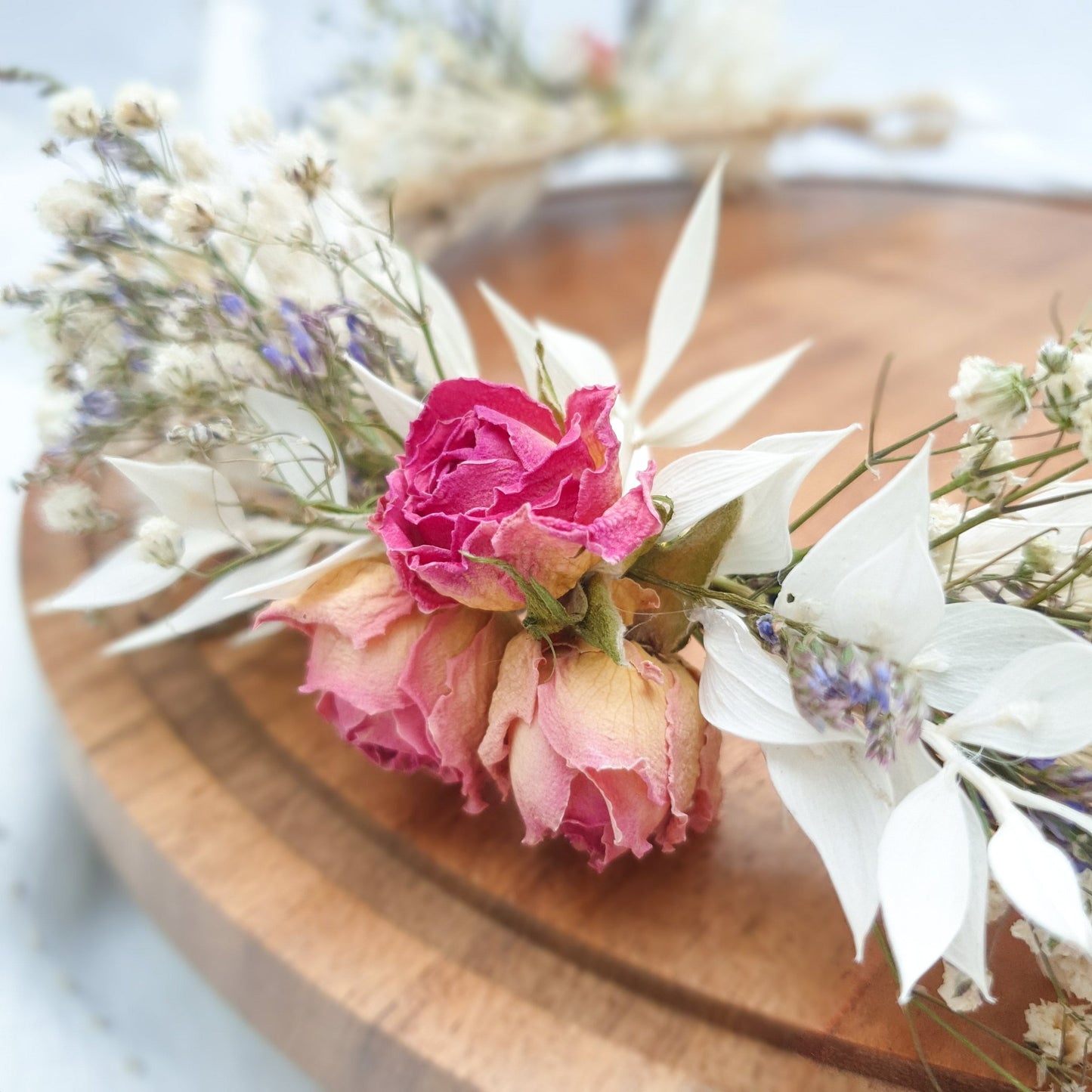 Roses and Daisy Flower Crown- Cottage Garden Collection - Lytton Rose Botanical