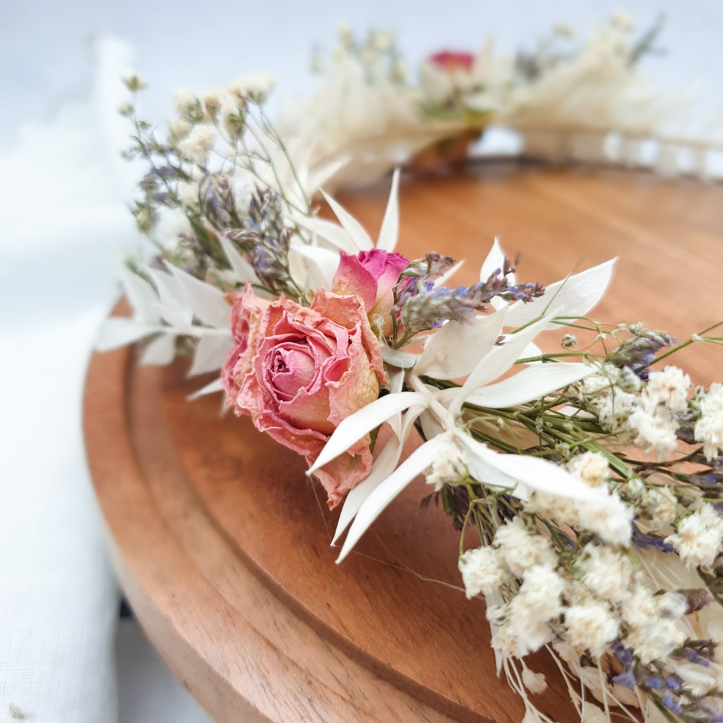 Roses and Daisy Flower Crown- Cottage Garden Collection - Lytton Rose Botanical