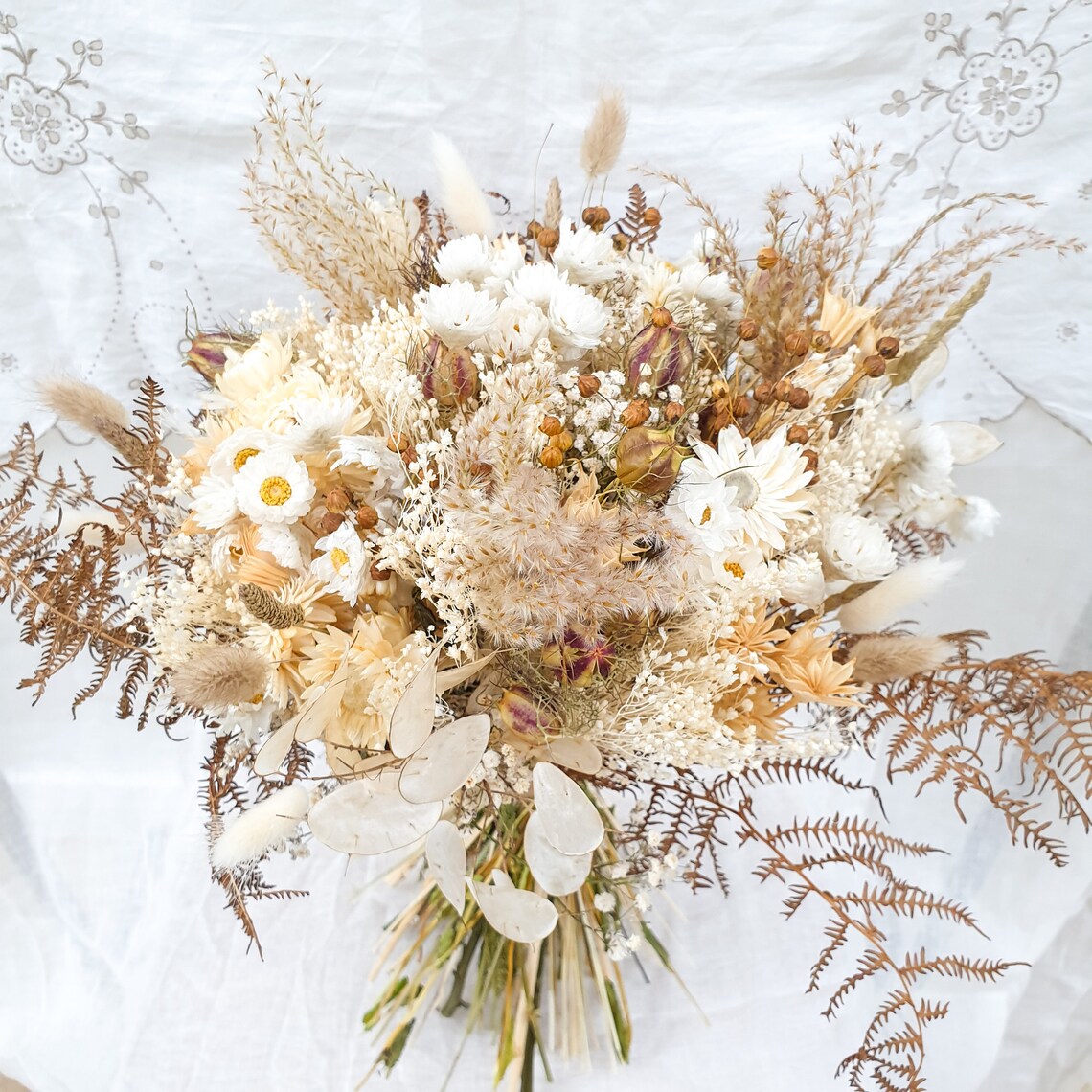 "Love In A Mist" Dried Flower Bouquet