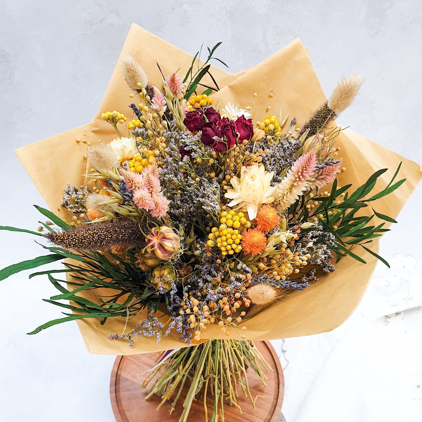 "Paradise Garden" Dried Flower Bouquet - Lytton Rose Botanical