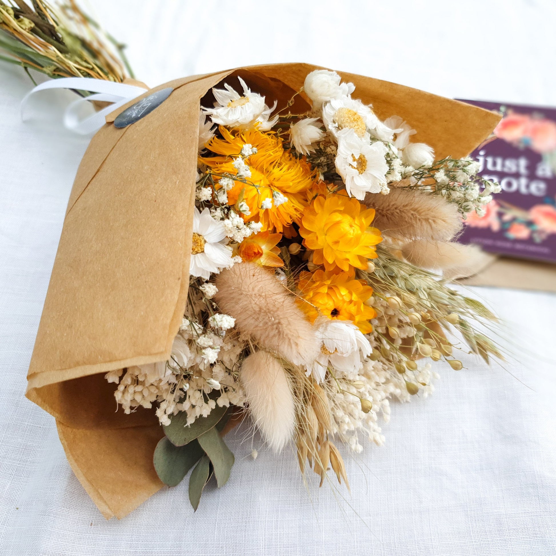 "Summer Gold" Mini Dried Flower Bouquet - Lytton Rose Botanical