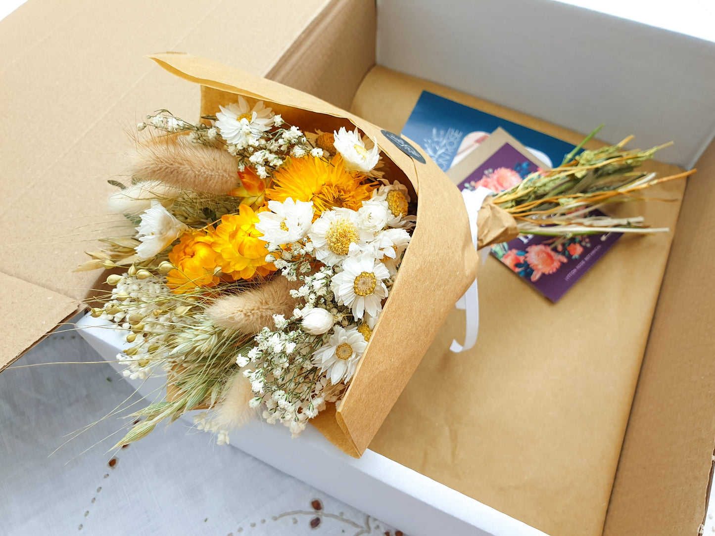 "Summer Gold" Mini Dried Flower Bouquet - Lytton Rose Botanical