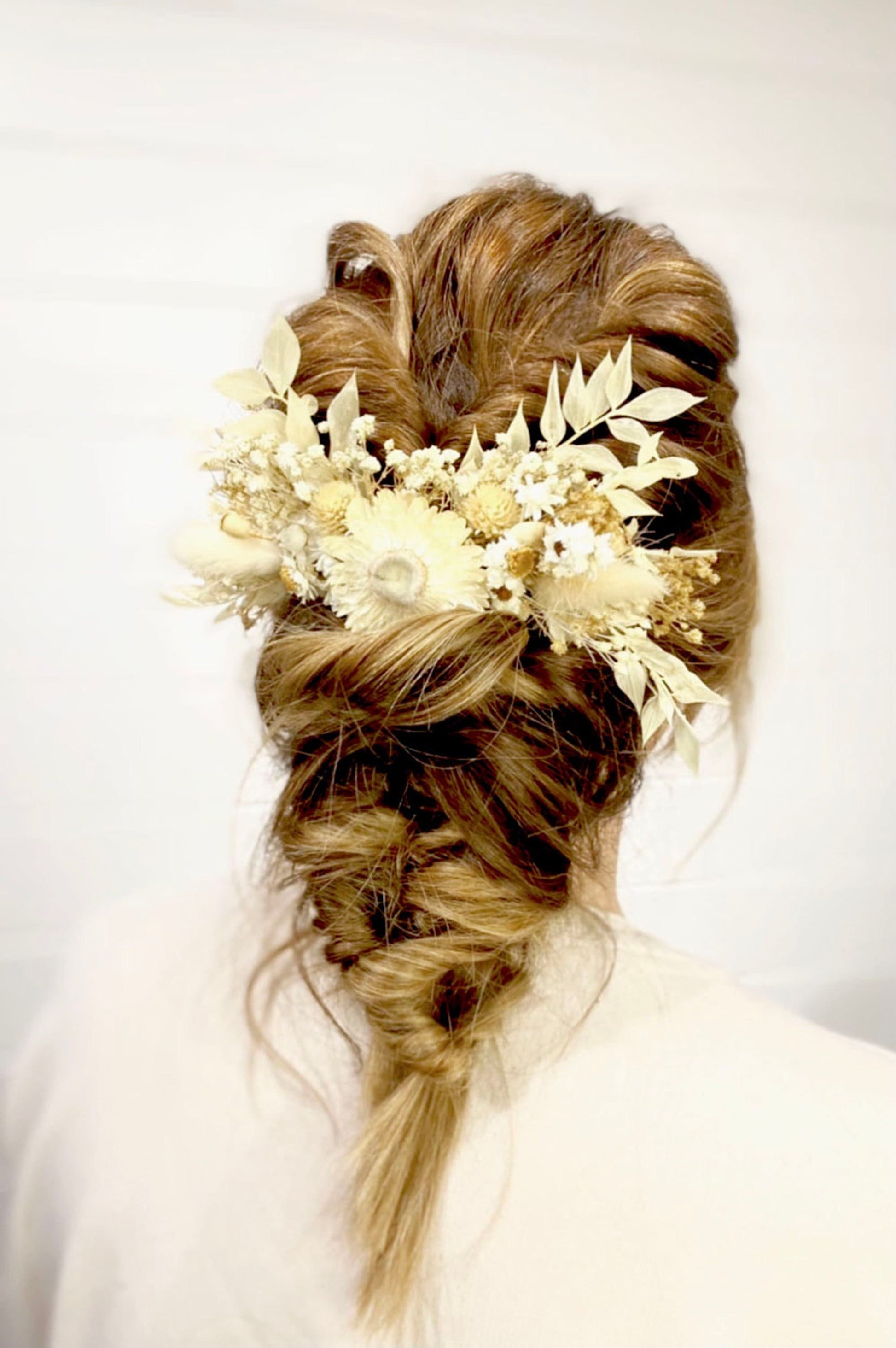 "Love In A Mist" Dried Flower Hair Comb - Lytton Rose Botanical